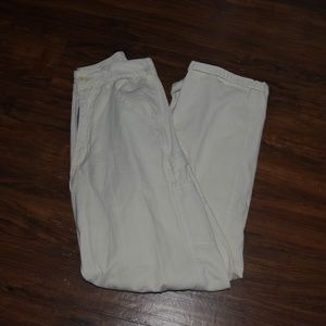 Brandy Melville Cream cargo pants